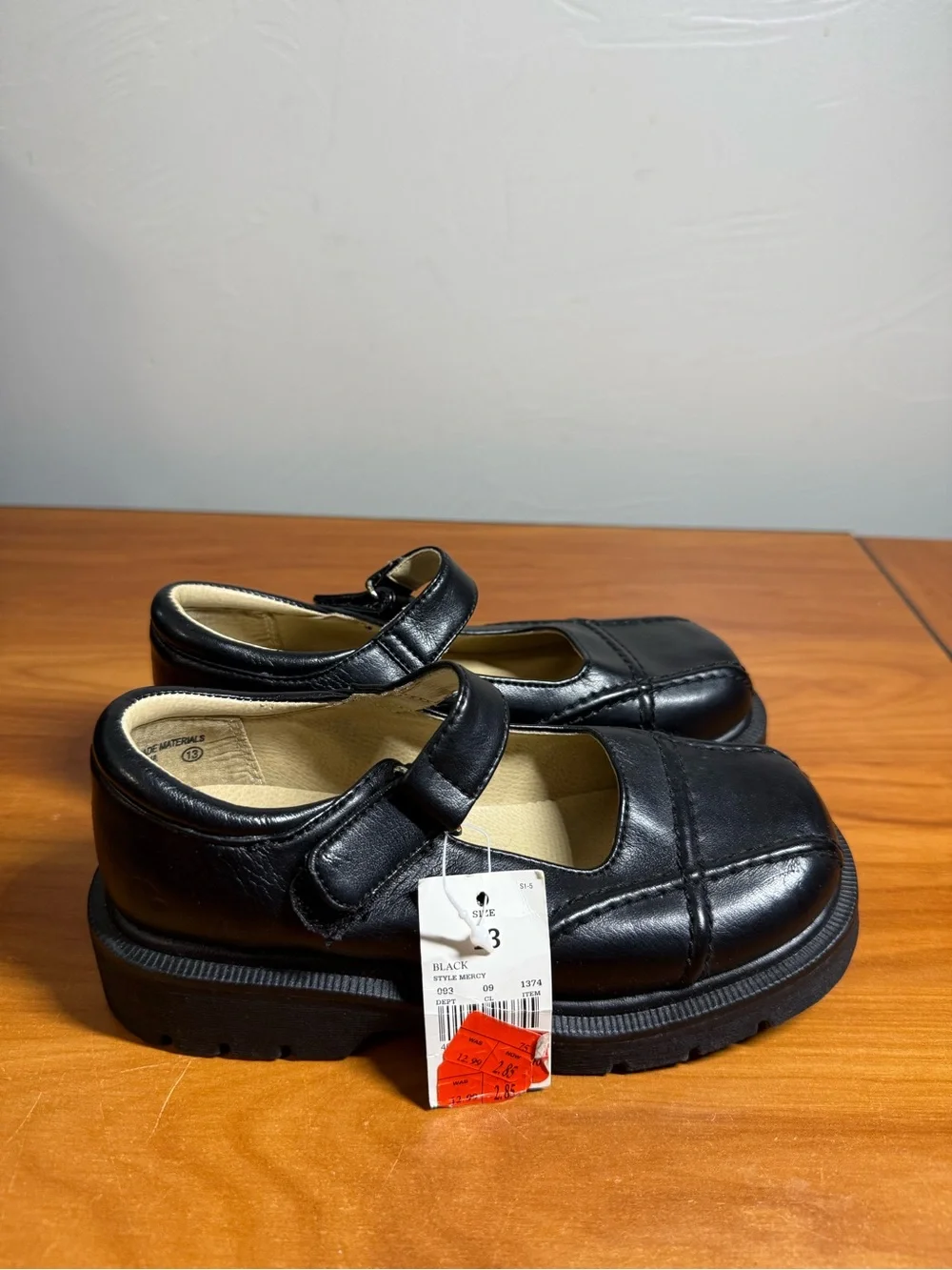 New Old Stock Vintage Y2K Cherokee Target Black Mercy Chunky Mary Jane Girls 13